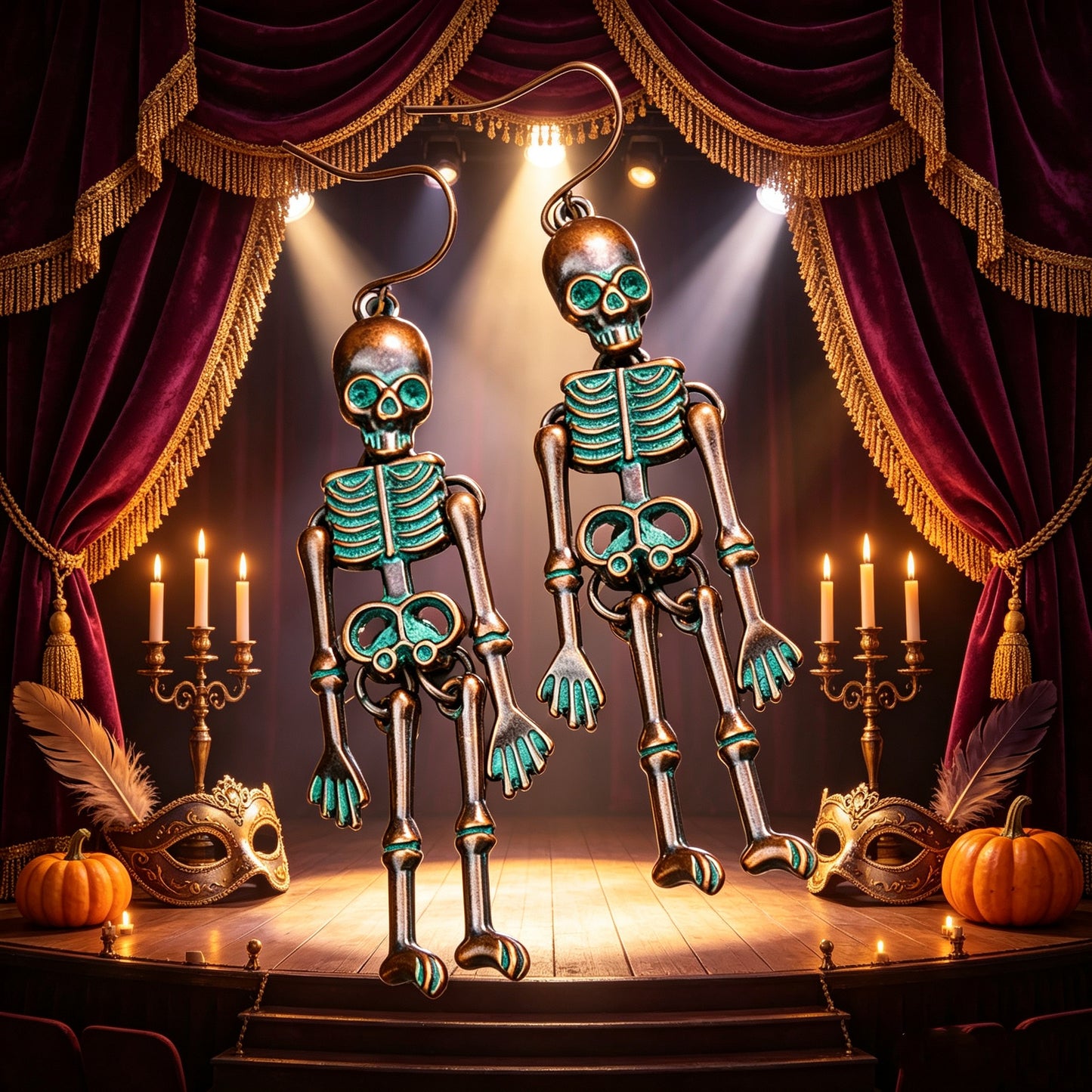 Halloween Punk-style Skull Earrings