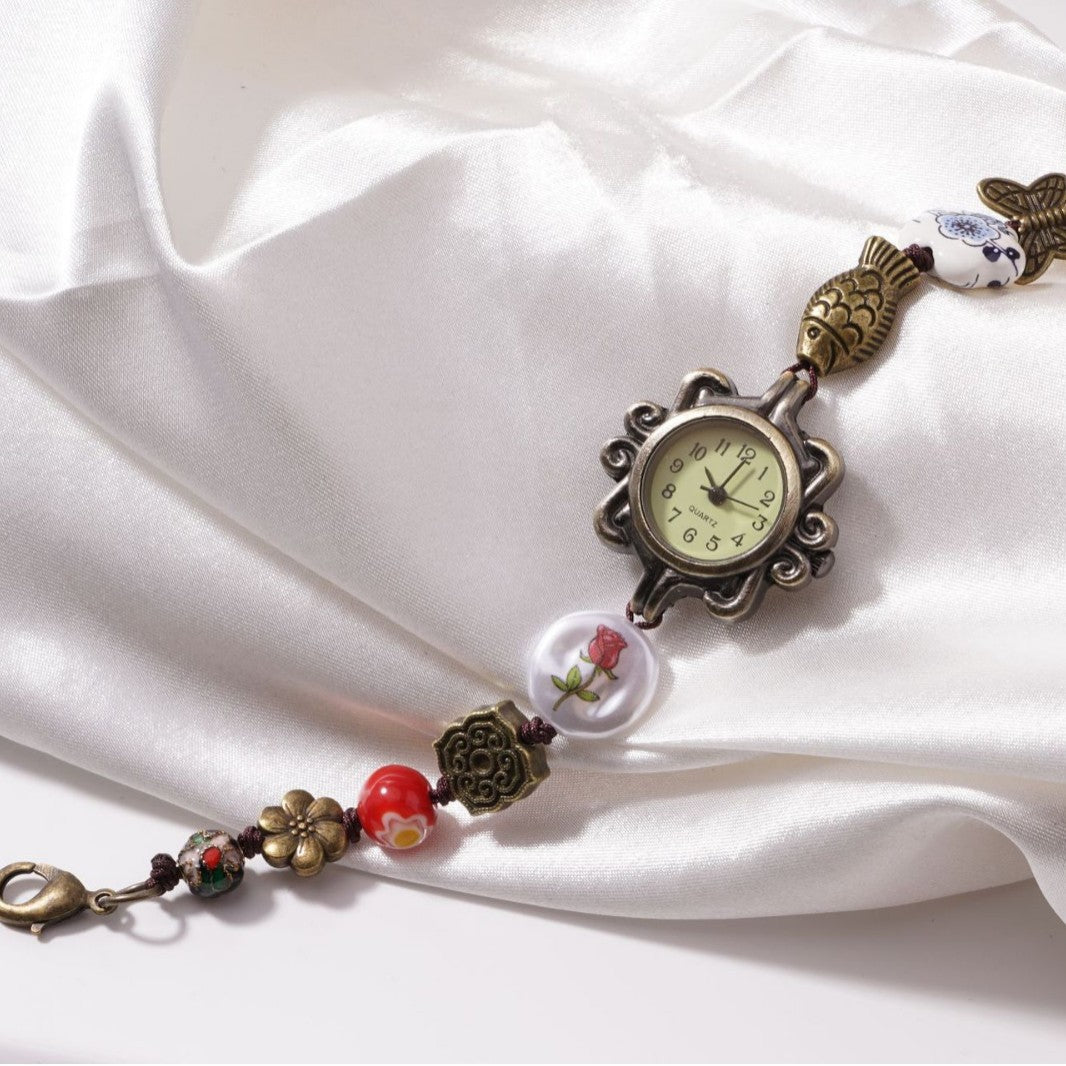 Retro Bronze Rose Watch