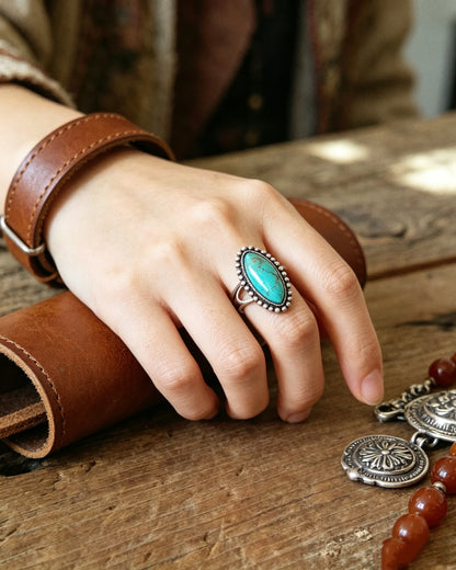 Oval Turquoise Ring