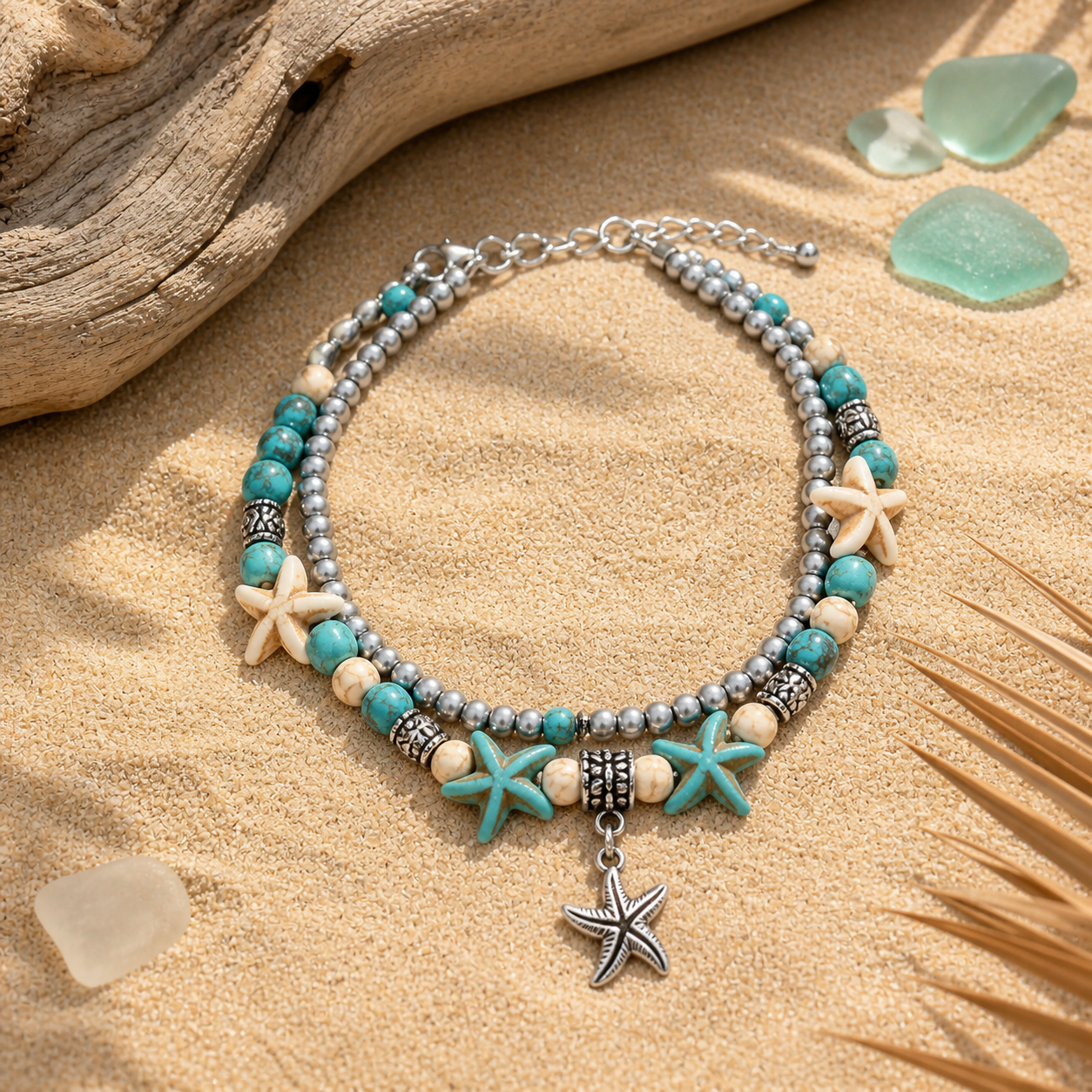 Boho Vacation Style Shell Anklet