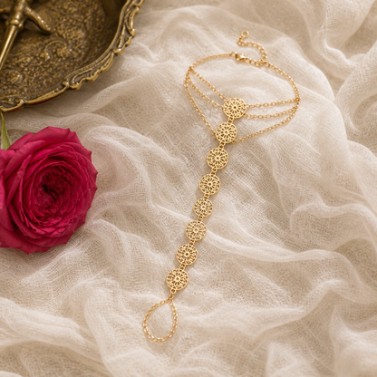 Gold Coin Tassel Necklace