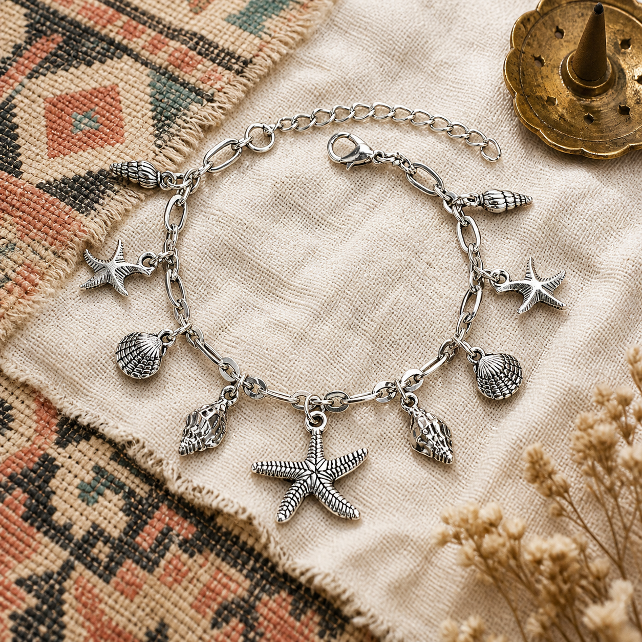 Classic Starfish Pendant Anklet