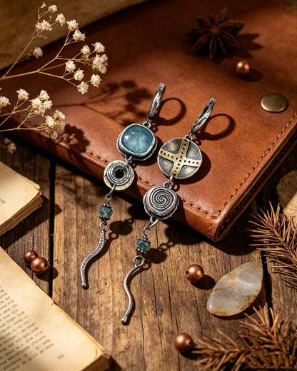 Asymmetric Long Earrings