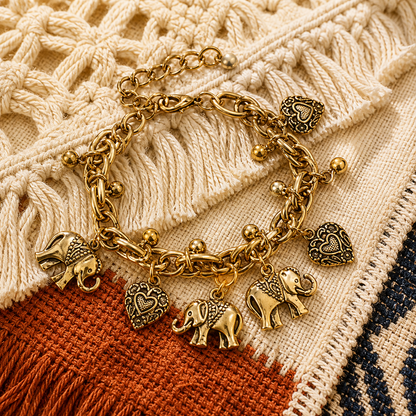 Classic Vintage Accessory - Elephant-shaped Bracelet