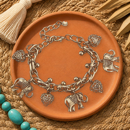Classic Vintage Accessory - Elephant-shaped Bracelet