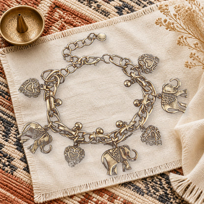 Classic Vintage Accessory - Elephant-shaped Bracelet