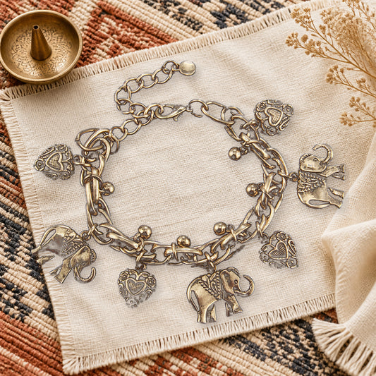 Classic Vintage Accessory - Elephant-shaped Bracelet