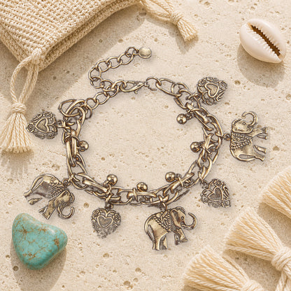 Classic Vintage Accessory - Elephant-shaped Bracelet
