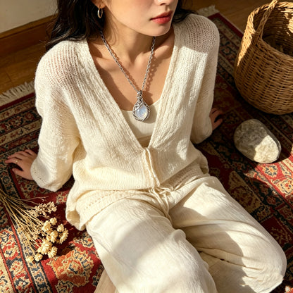 Retro Twisted Moonstone Necklace