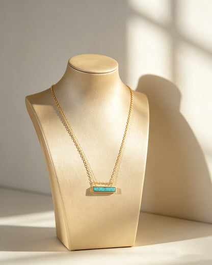 One-Piece Turquoise Necklace