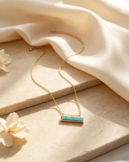One-Piece Turquoise Necklace
