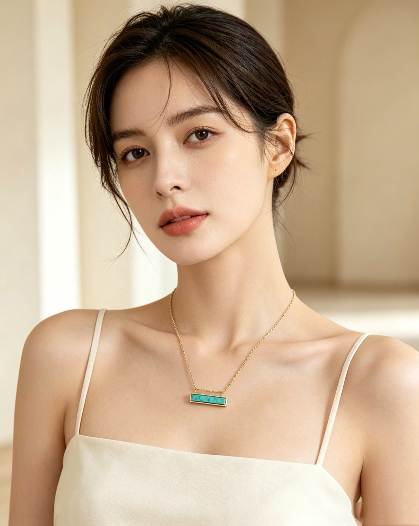 One-Piece Turquoise Necklace