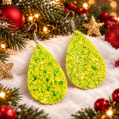 Christmas Glittering Sequin Earrings