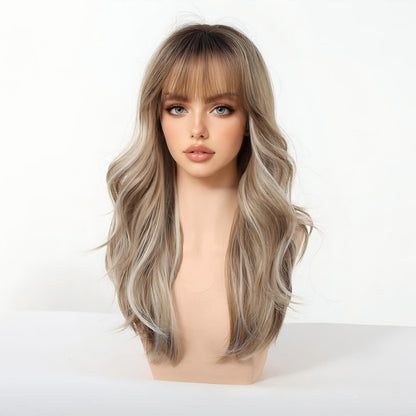 Chiesma 24″ Long Wavy Glueless Synthetic Wig – Multiple Colors Available