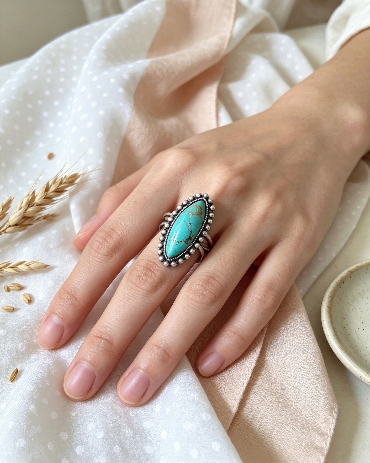 Oval Turquoise Ring