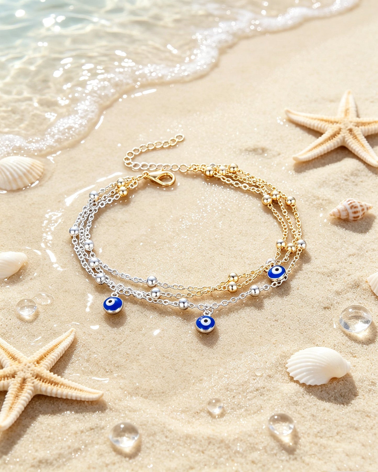 DIY Beach Vacation Anklets