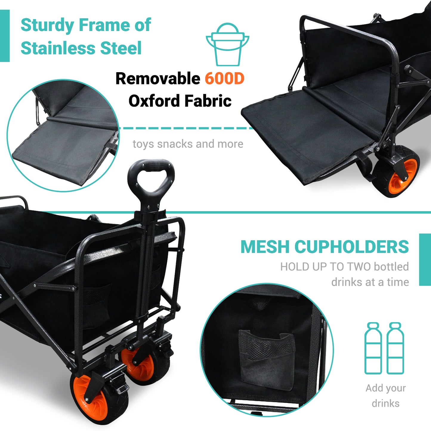 CHIESMA Outdoor Wagons for Camping Sports