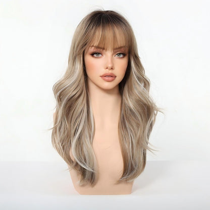Chiesma 24″ Long Wavy Glueless Synthetic Wig – Multiple Colors Available