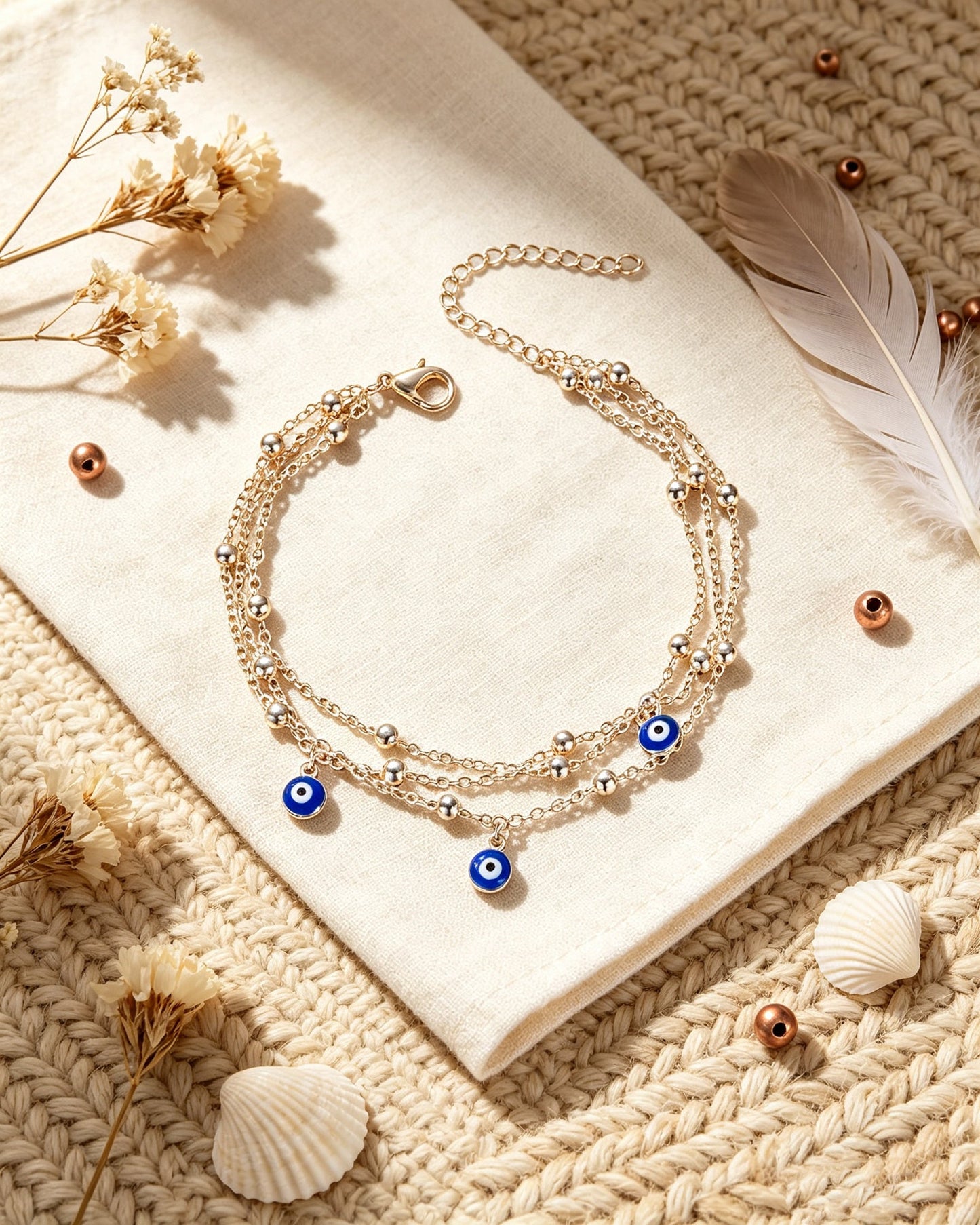 DIY Beach Vacation Anklets