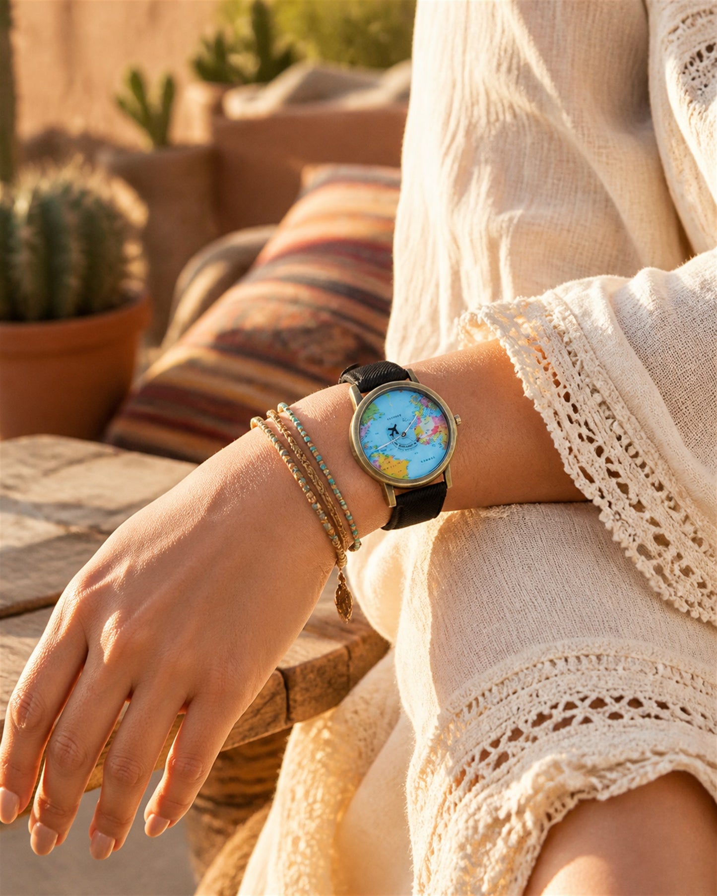 Aircraft Second-hand Map Fashion Watch