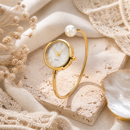 Lazy Style Pearl Watch Bracelet