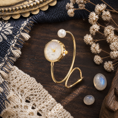 Lazy Style Pearl Watch Bracelet