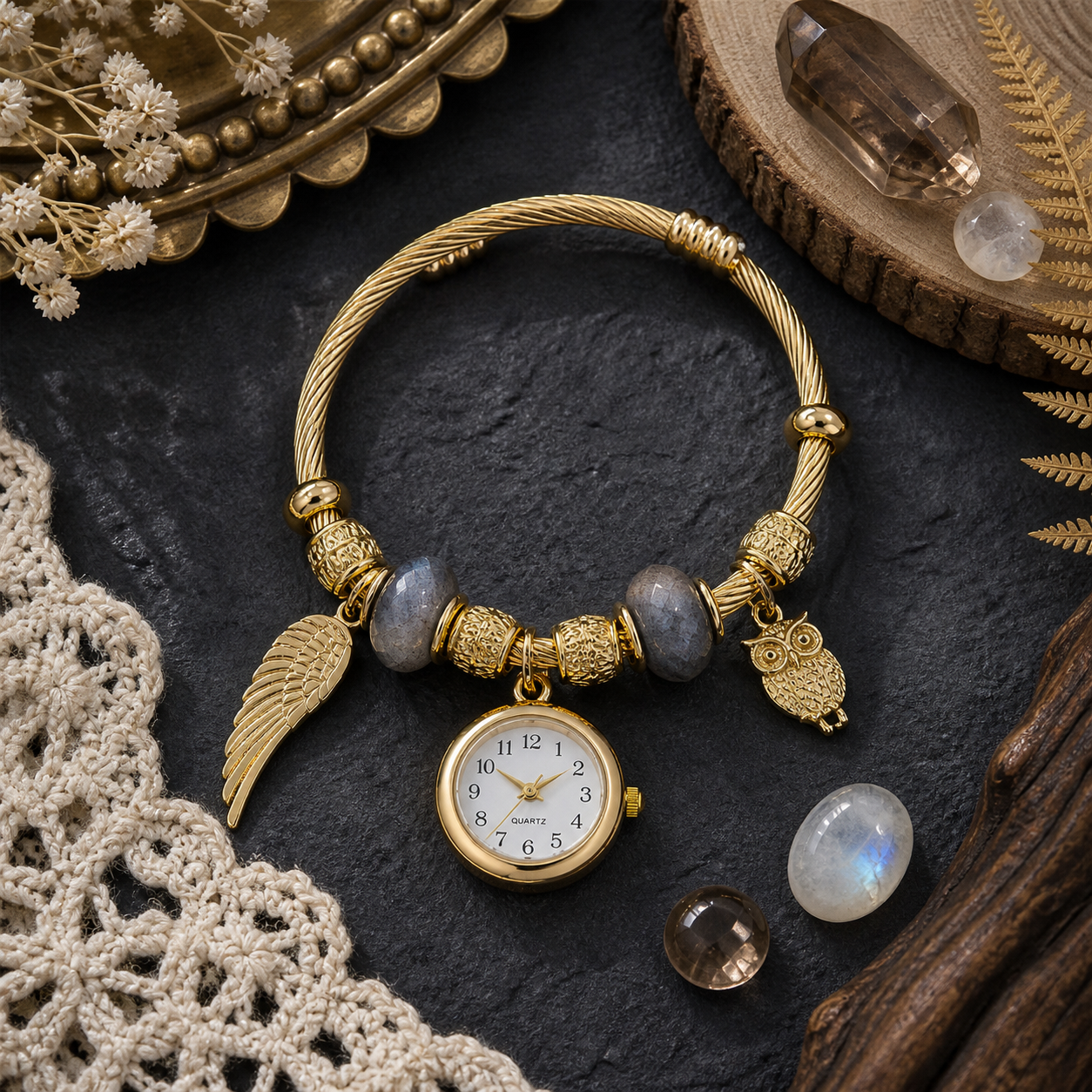 DIY Beaded Pendant Watch