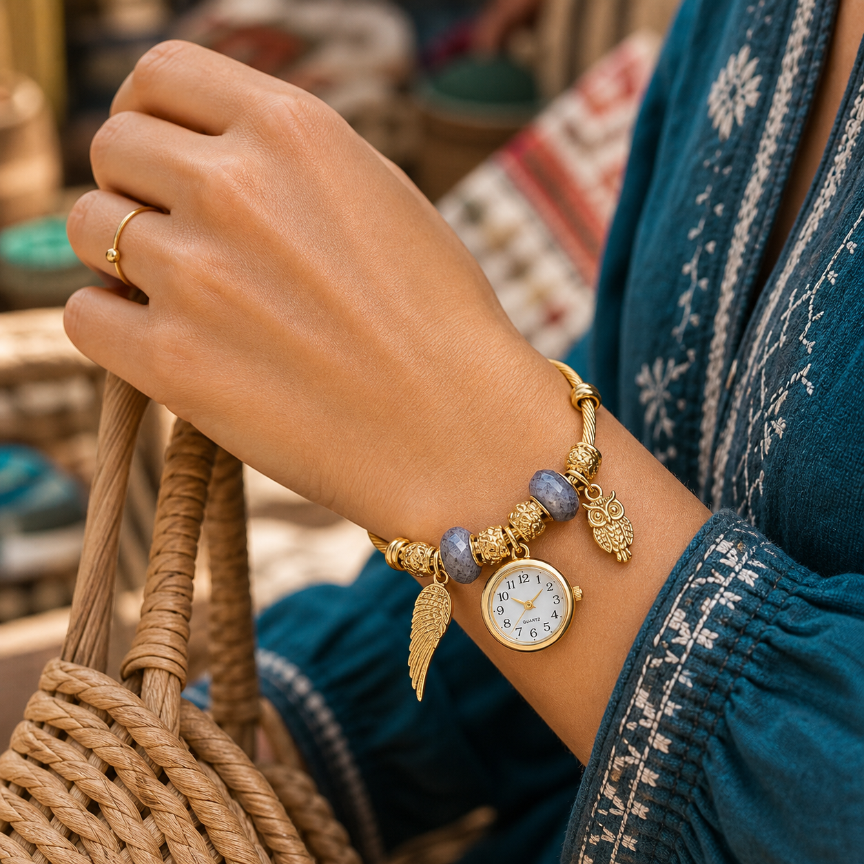DIY Beaded Pendant Watch