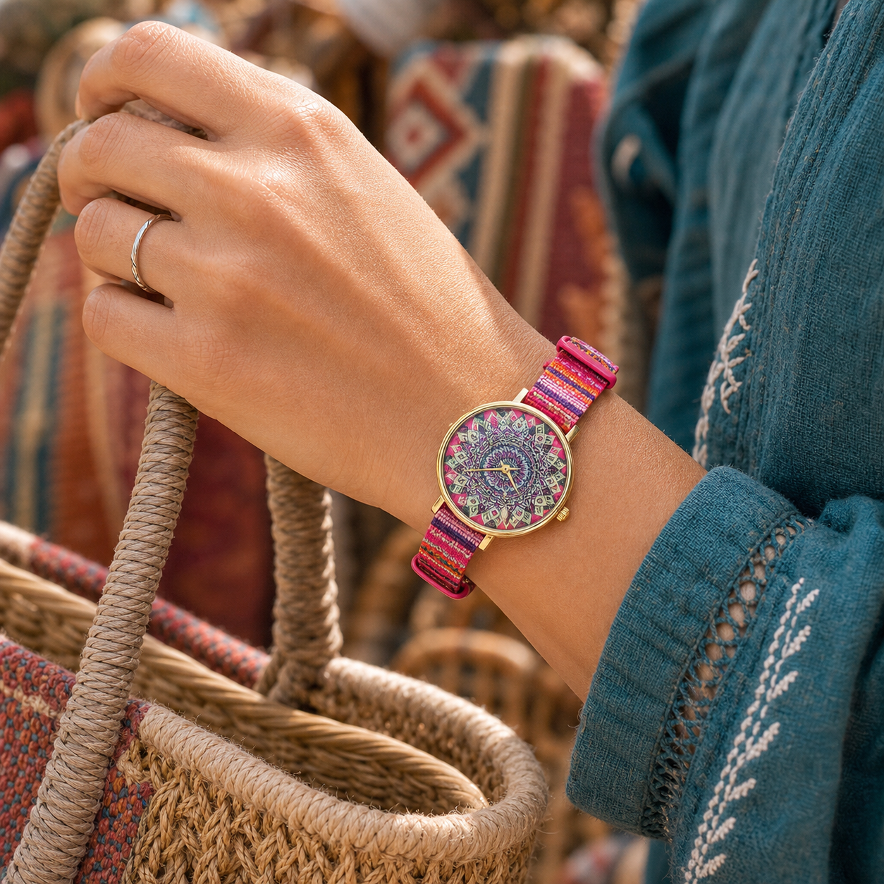 Ins Hit Product Boho Colored Watch
