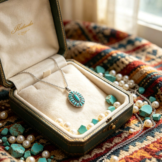 National Style Turquoise Necklace