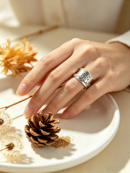 Dandelions Can Rotate Their Rings