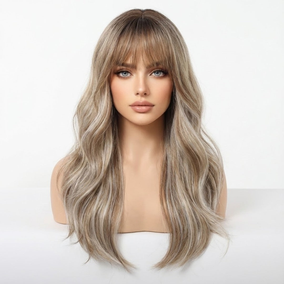 Chiesma 24″ Long Wavy Glueless Synthetic Wig – Multiple Colors Available