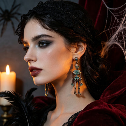 Halloween Punk-style Skull Earrings