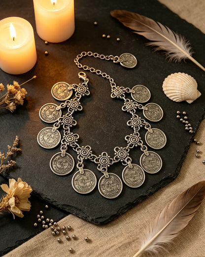 DIY Vintage-style Coin Anklet