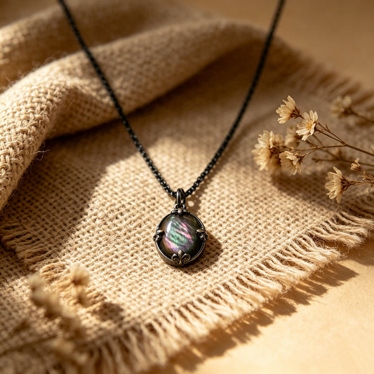 Retro Oval-Shaped Necklace