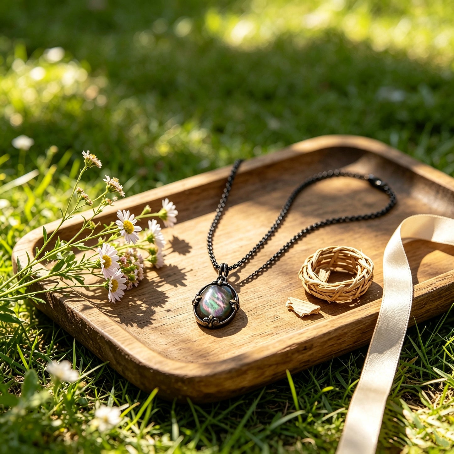 Retro Oval-Shaped Necklace