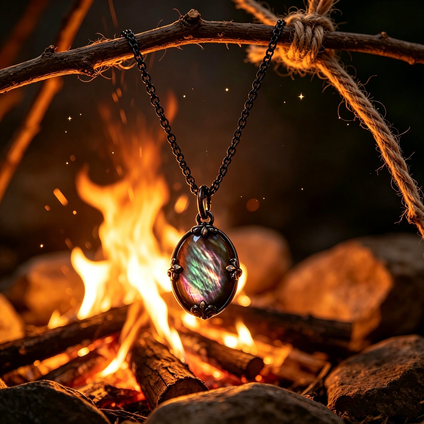 Retro Oval-Shaped Necklace