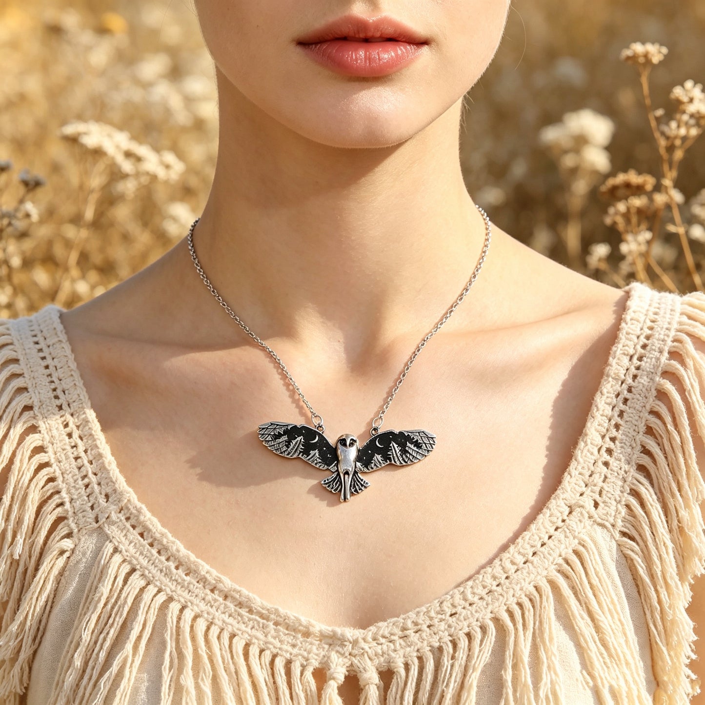 Retro Owl Necklace