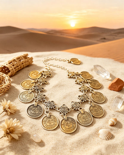 DIY Vintage-style Coin Anklet