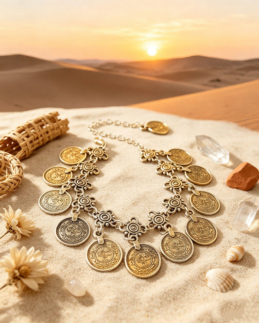 DIY Vintage-style Coin Anklet