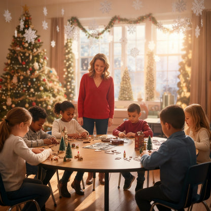 Christmas DIY Book Nook Kit | Wooden Miniature House Puzzle for Adults