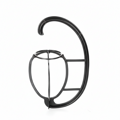 CHIESMA 3-Pack Hanging Wig Stand – Portable Collapsible Wig Hanger for Styling & Drying (Black)