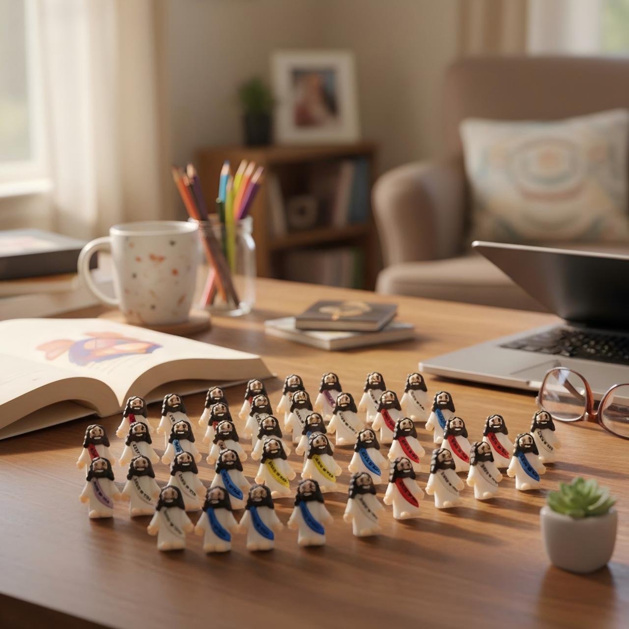 Mini Jesus Figurines 50-Pack – Faith Tokens for Sharing & Events