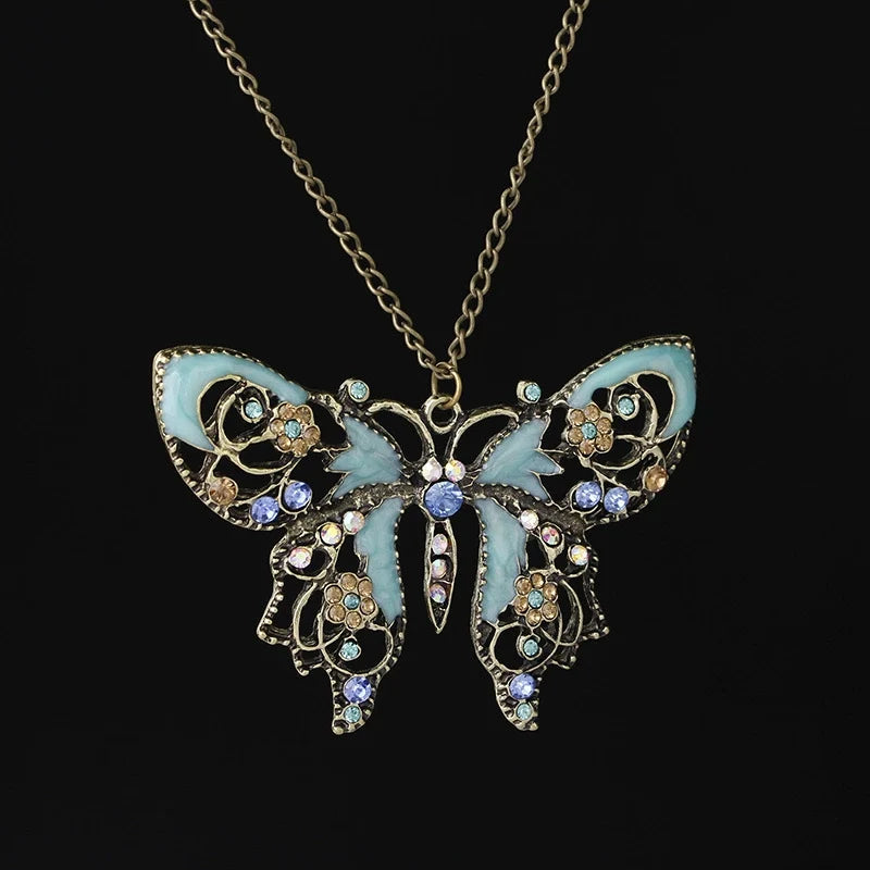 Hollowed-Out Butterfly Necklace