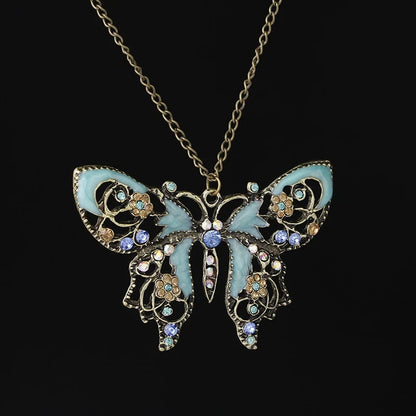 Hollowed-Out Butterfly Necklace