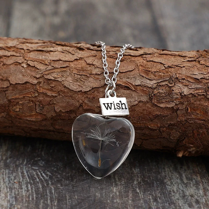 Dandelion Time Gem Necklace