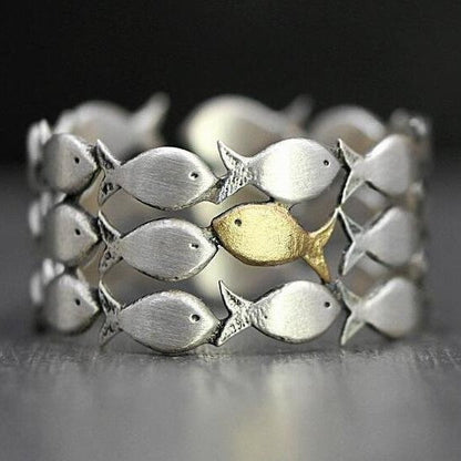 Motivational Goldfish Ring