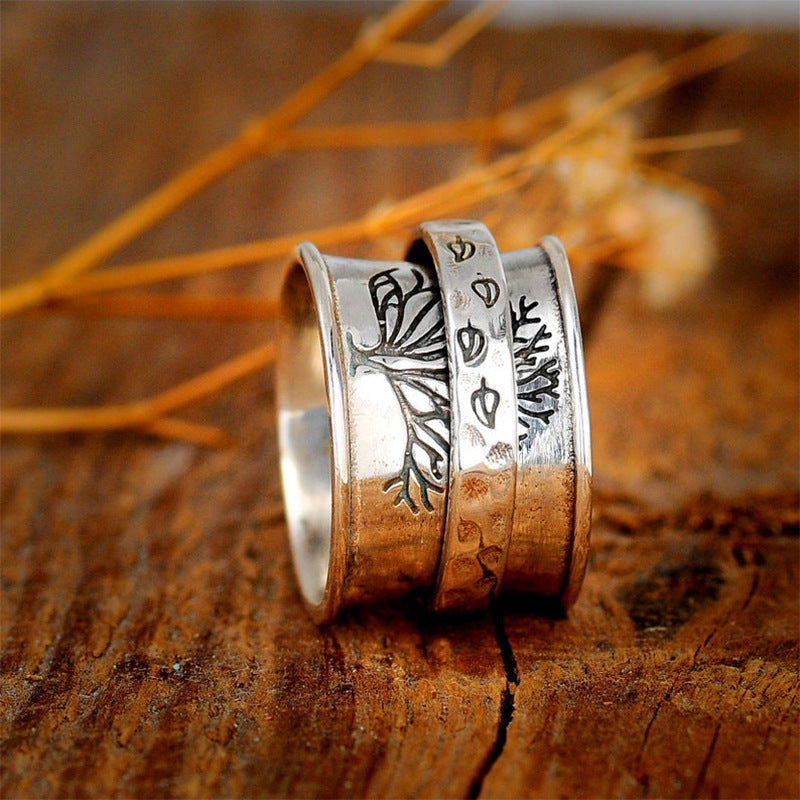 New Ccreative Rotating Life Tree Ring