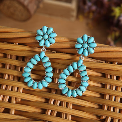 Boho Style Turquoise Earrings