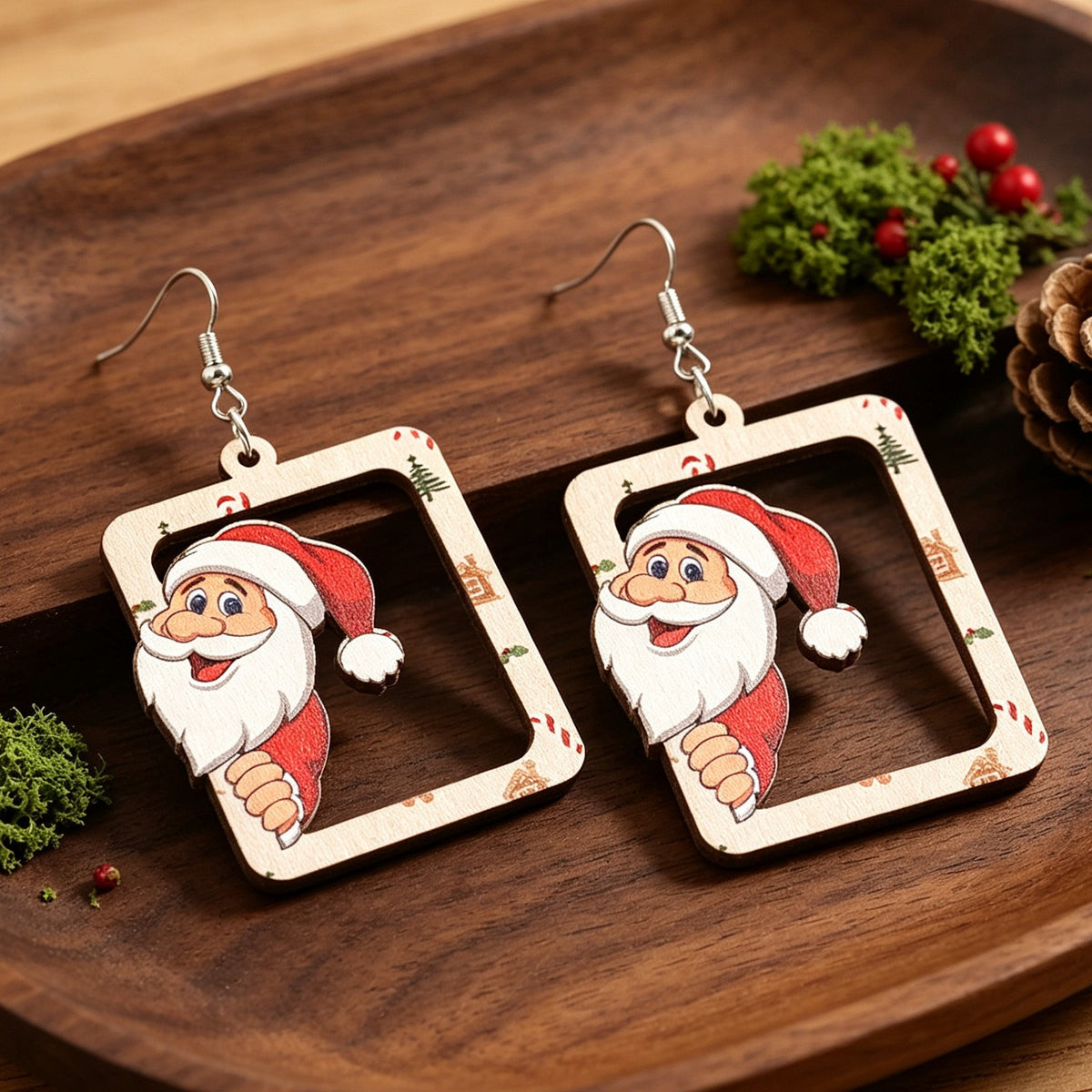 Santa Claus Has Arrived - Hollow Creativity Earrings